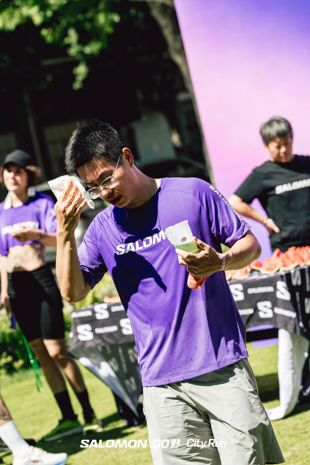Martin taking part in Salomon City Run in Shanghai.